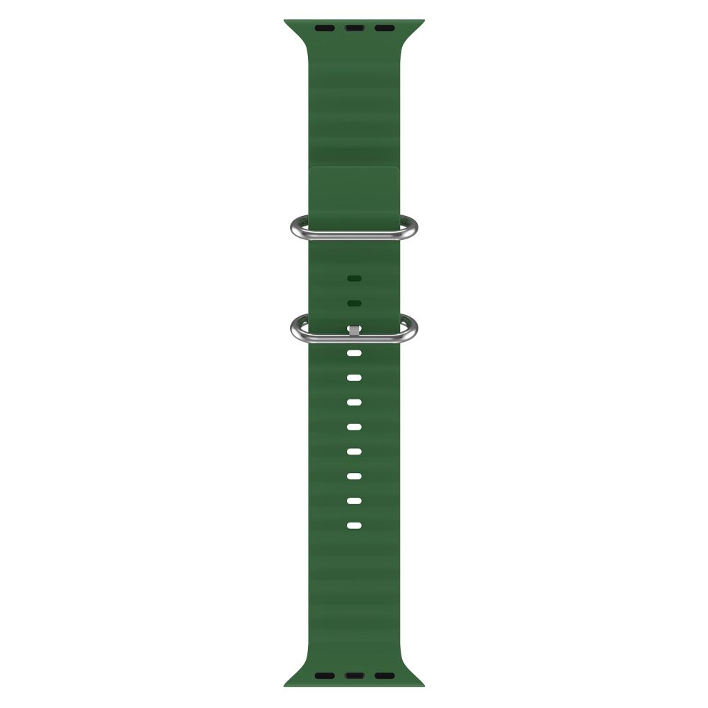 ColorPop Apple Watch 42/44/45/49 mm Armband Ocean Wave Army Green - Teknikhallen.se