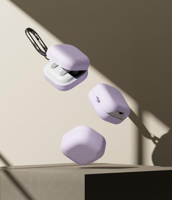 Bild 4, Ringke Ringke Galaxy Buds 4 / 4 Pro Skal Silikon Ljus Lila - Teknikhallen.se