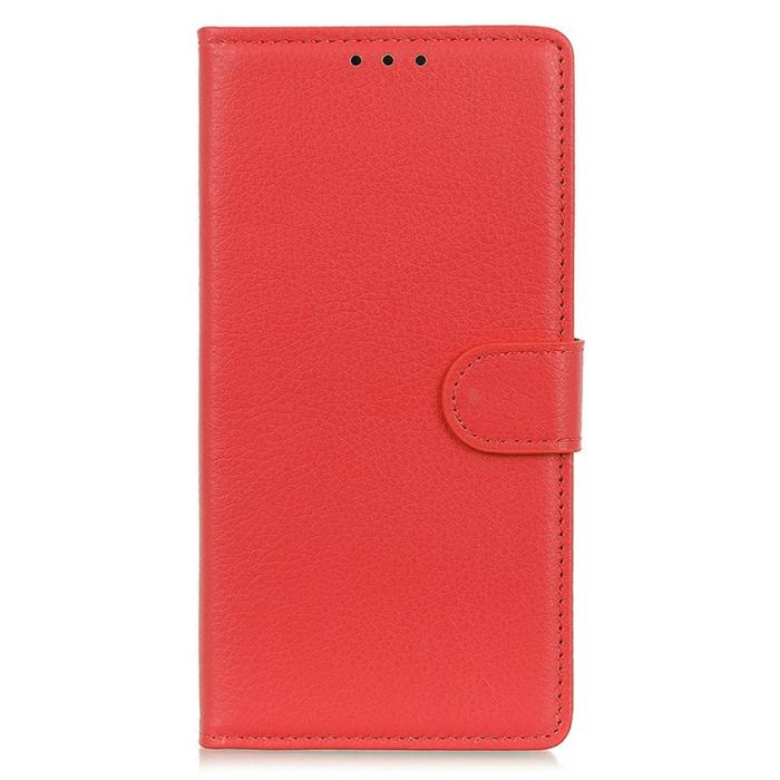 Bild 6,  Samsung Galaxy S26 Fodral Litchi Läder Röd - Teknikhallen.se