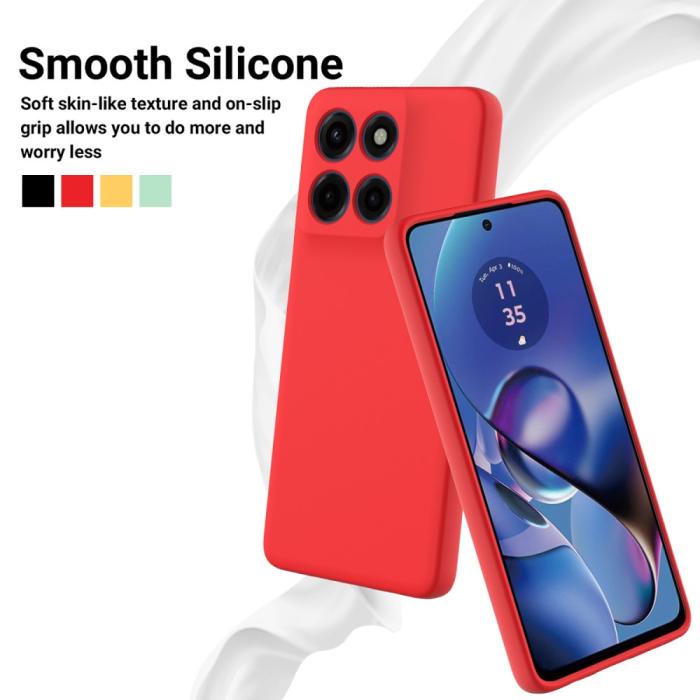 Bild 3,  Motorola Edge 60 Stylus Skal Skal Liquid Silikon Röd - Teknikhallen.se
