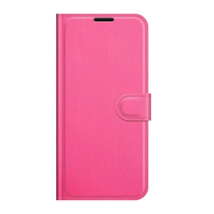 Bild 2,  Samsung Galaxy S22 Plus Fodral Litchi Textur Rosa - Teknikhallen.se