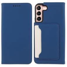  Samsung Galaxy S22 Plus Fodral Flip Med Kortfack Bl&aring; - Teknikhallen.se
