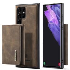 DG.MING DG.MING Galaxy S23 Ultra Skal Med Magnetisk Pl&aring;nbok Brun - Teknikhallen.se