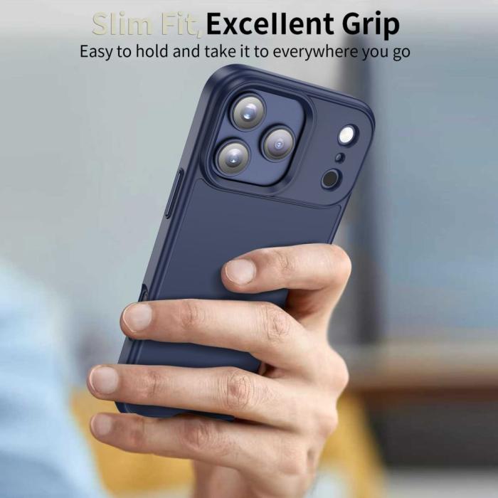 Bild 6, Tech-Protect Tech-Protect iPhone 17 Pro Skal MagMat Matte Deep Blue - Teknikhallen.se
