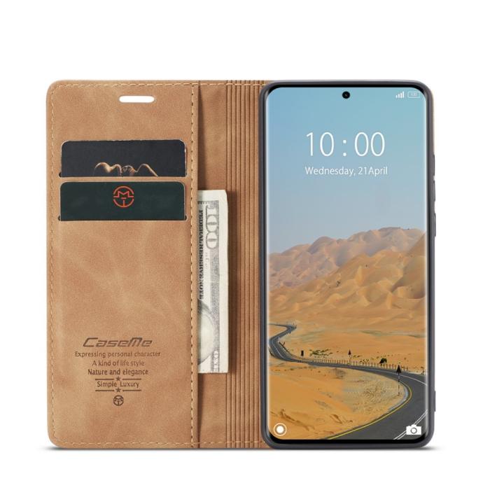 Bild 3, CASEME CASEME Redmi Note 14 Pro/Pro Plus 5G Fodral Flip Retro Läder - Teknikhallen.se