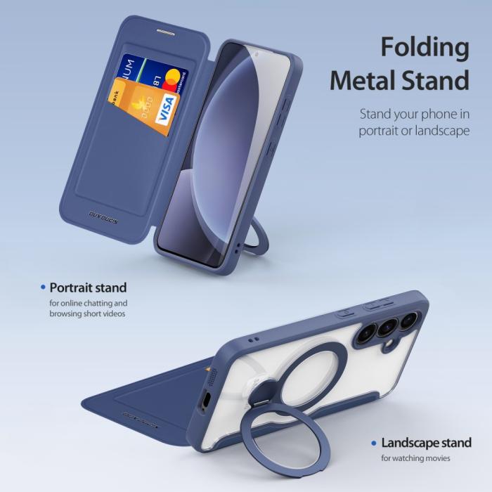 Bild 5, DUX DUCIS DUX DUCIS Galaxy S25 Plus Fodral MagSafe Skin X Pro Blå - Teknikhallen.se