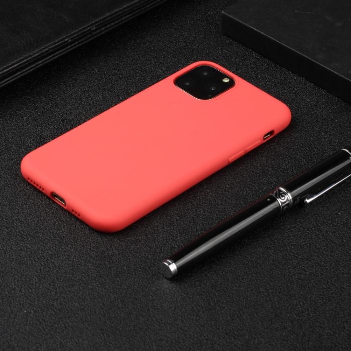 Bild 4,  iPhone 15 Pro Skal Frostad TPU Röd - Teknikhallen.se