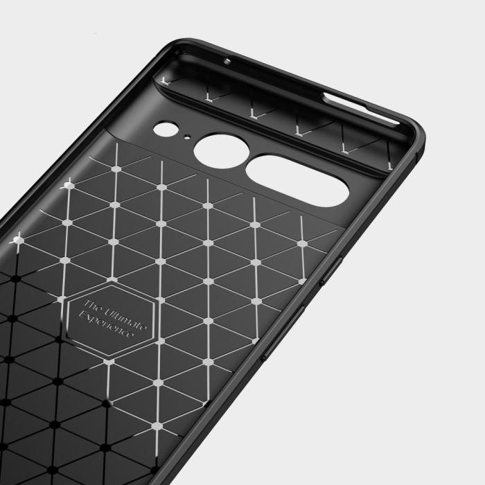 Bild 5,  Google Pixel 7 Pro Skal Borstad Stål Textur Blå - Teknikhallen.se