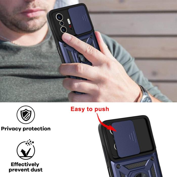 Bild 4,  Xiaomi 11T / 11T Pro Skal CamShield Ring Blå - Teknikhallen.se