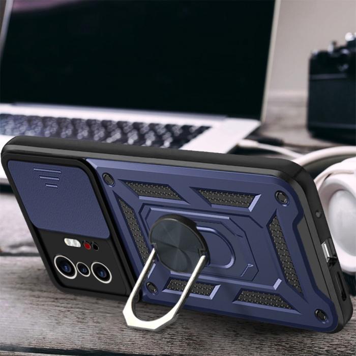 Bild 5,  Xiaomi 11T / 11T Pro Skal CamShield Ring Blå - Teknikhallen.se