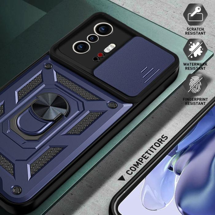 Bild 6,  Xiaomi 11T / 11T Pro Skal CamShield Ring Blå - Teknikhallen.se