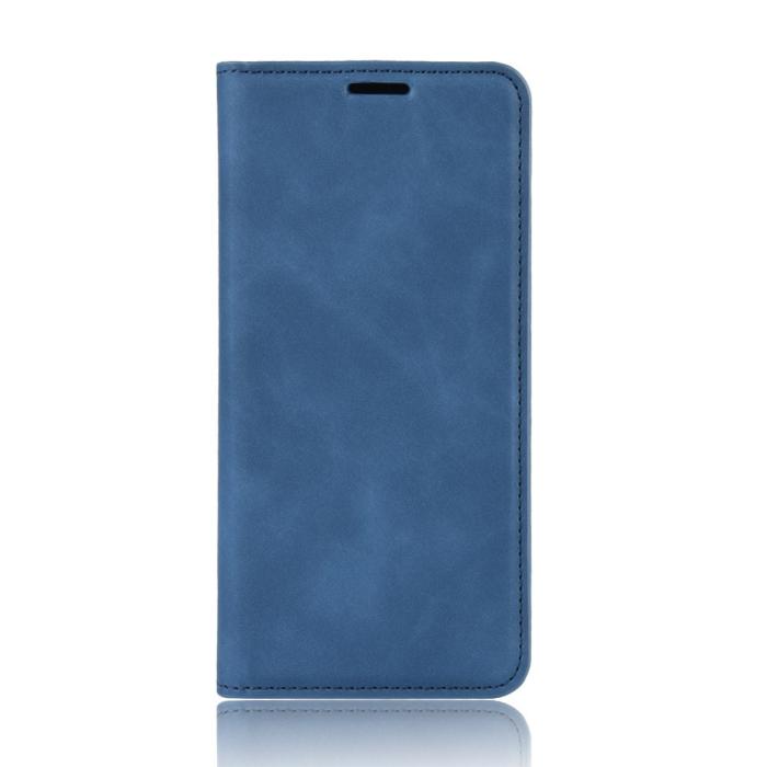 Bild 2,  iPhone XR - Silkeslent Läder Fodral - Blå - Teknikhallen.se