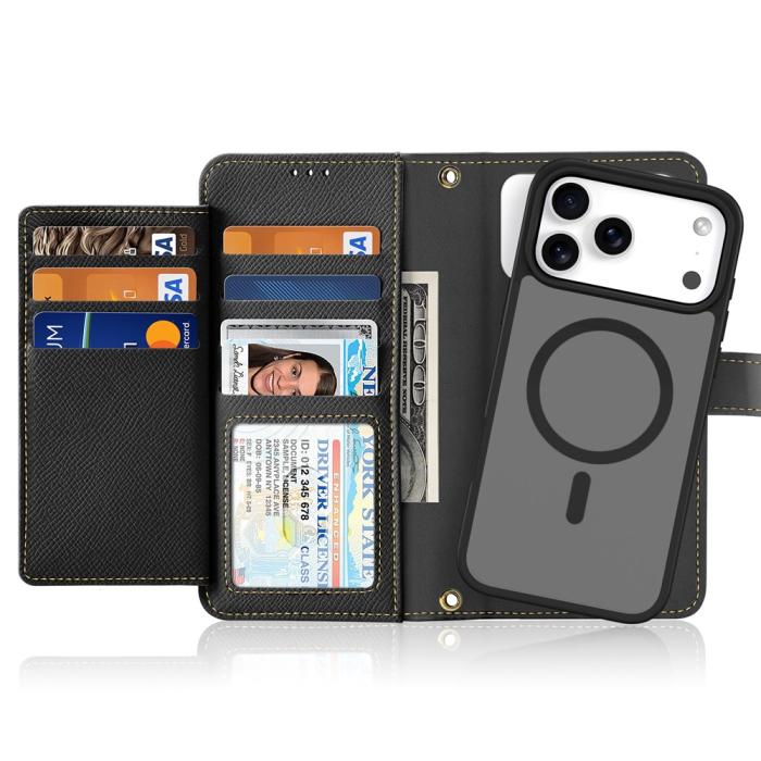 Bild 2, DUX DUCIS DUX DUCIS iPhone 17 Pro 2in1 Magnet Fodral Lawa Series Svart - Teknikhallen.se