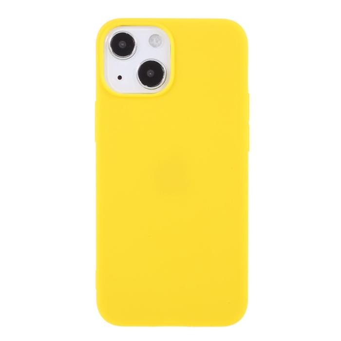 Bild 2,  iPhone 13 - Matt TPU Skal - Gul - Teknikhallen.se