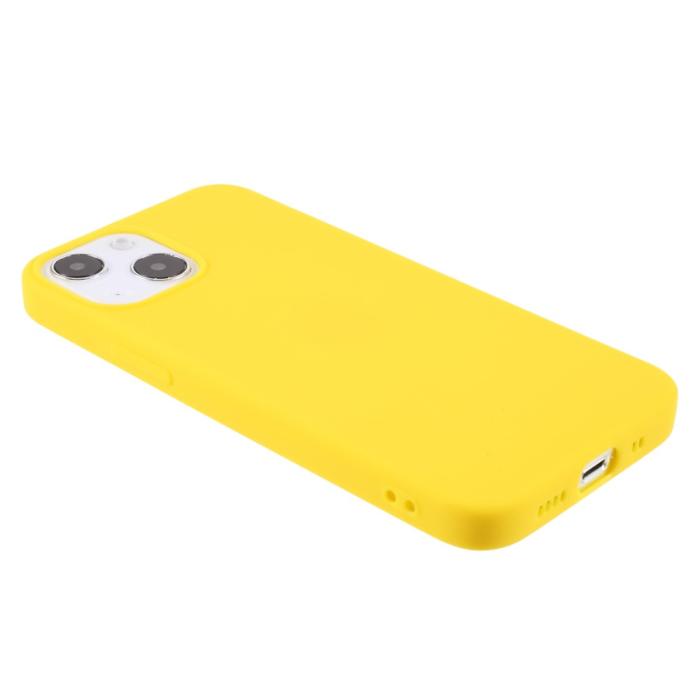 Bild 4,  iPhone 13 - Matt TPU Skal - Gul - Teknikhallen.se