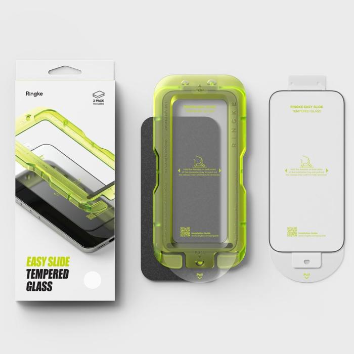 Bild 6, Ringke Ringke iPhone 17 Pro Max 2-PACK Easy Slide Skärmskydd Härdat Glas - Teknikhallen.se