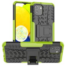  Samsung Galaxy A03 Skal St&ouml;tt&aring;ligt med St&ouml;d Gr&ouml;n - Teknikhallen.se