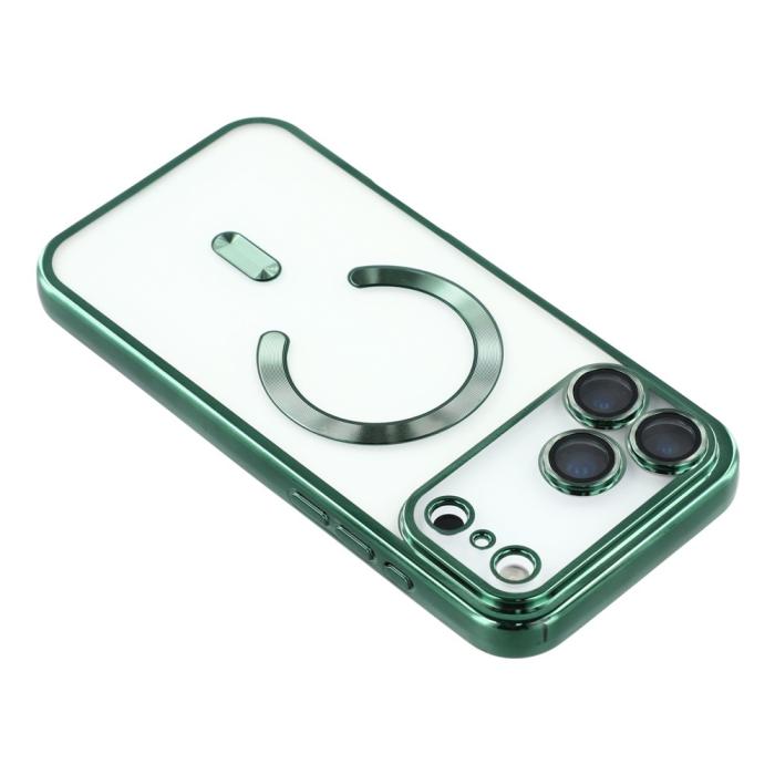 Bild 5,  iPhone 17 Pro Skal MagSafe Electroplated TPU Grön - Teknikhallen.se