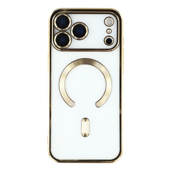 Bild 3,  iPhone 17 Pro Skal MagSafe Electroplated TPU Guld - Teknikhallen.se