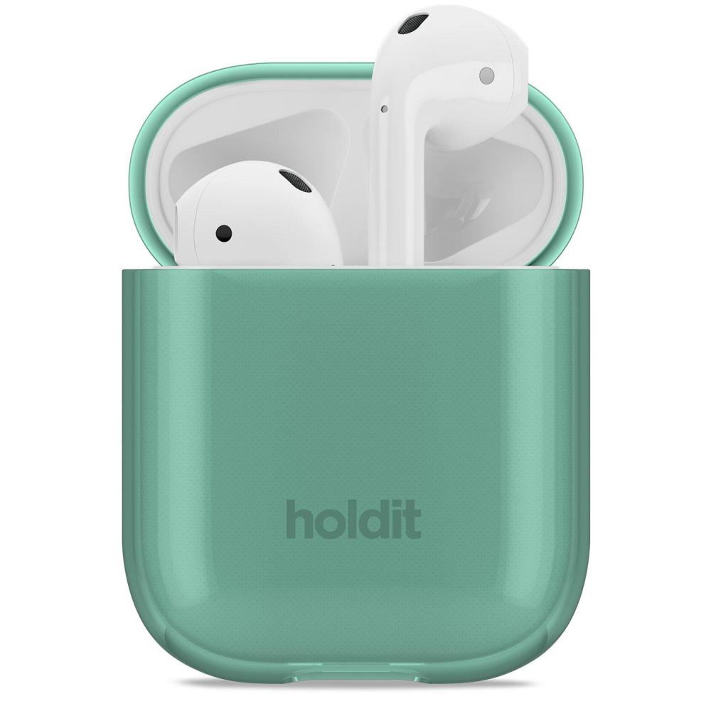 holdit holdit Apple AirPods Nygård Skal Seethru Moss Green - Teknikhallen.se