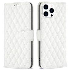 iPhone 16 Pro Max Fodral Diamond L&auml;der Vit - Teknikhallen.se