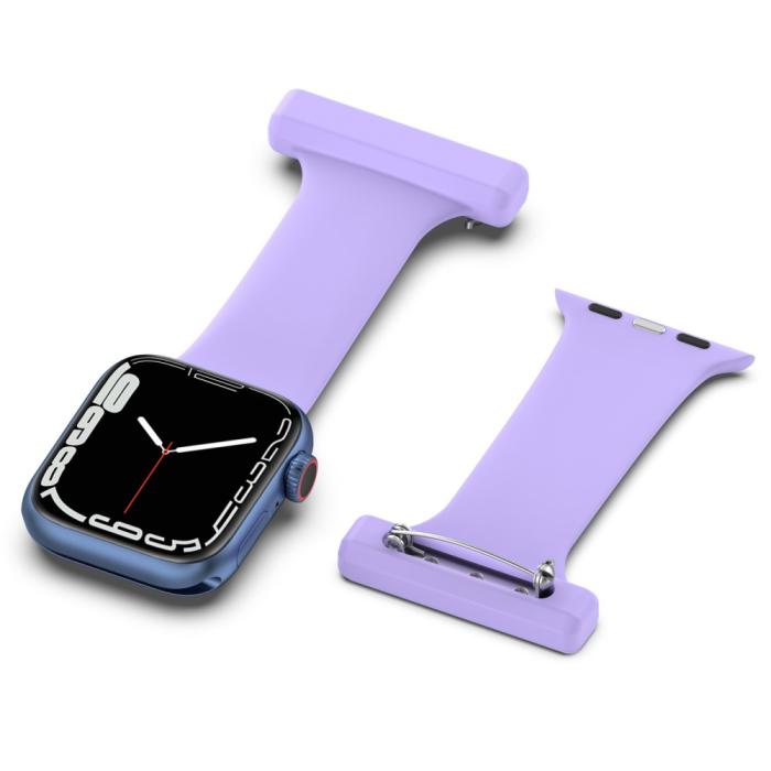 Bild 5,  Apple Watch 38/40/41/42 mm Rem Sjuksköterska Lila - Teknikhallen.se