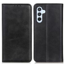  Samsung Galaxy A35 5G Fodral Split L&auml;der Svart - Teknikhallen.se
