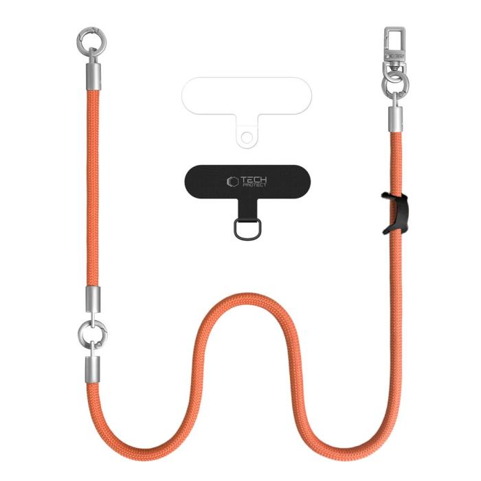 Bild 2, Tech-Protect Tech-Protect Mobilsnöre CrossBody & Wrist Rope Orange - Teknikhallen.se
