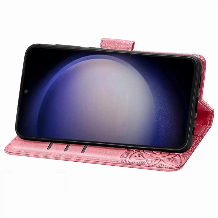 Bild 3,  Samsung Galaxy S23 FE Fodral Fjäril Tryck Rosa - Teknikhallen.se