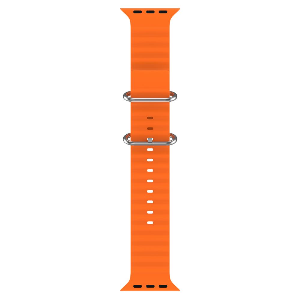 ColorPop Apple Watch 42/44/45/49 mm Armband Ocean Wave Orange - Teknikhallen.se