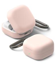 Ringke Ringke Galaxy Buds 4 / 4 Pro Skal Silikon Pink Sand - Teknikhallen.se