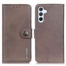 KHAZNEH KHAZNEH Samsung Galaxy S24 Fodral L&auml;der Khaki - Teknikhallen.se