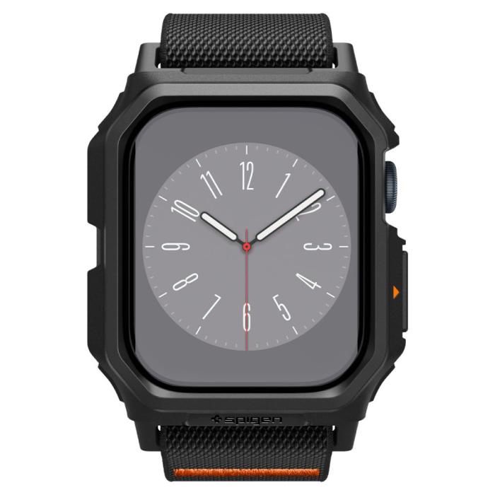 Bild 2, Spigen Spigen Apple Watch 11 / 10 42 mm Armband Lite Fit 'Pro' Svart - Teknikhallen.se