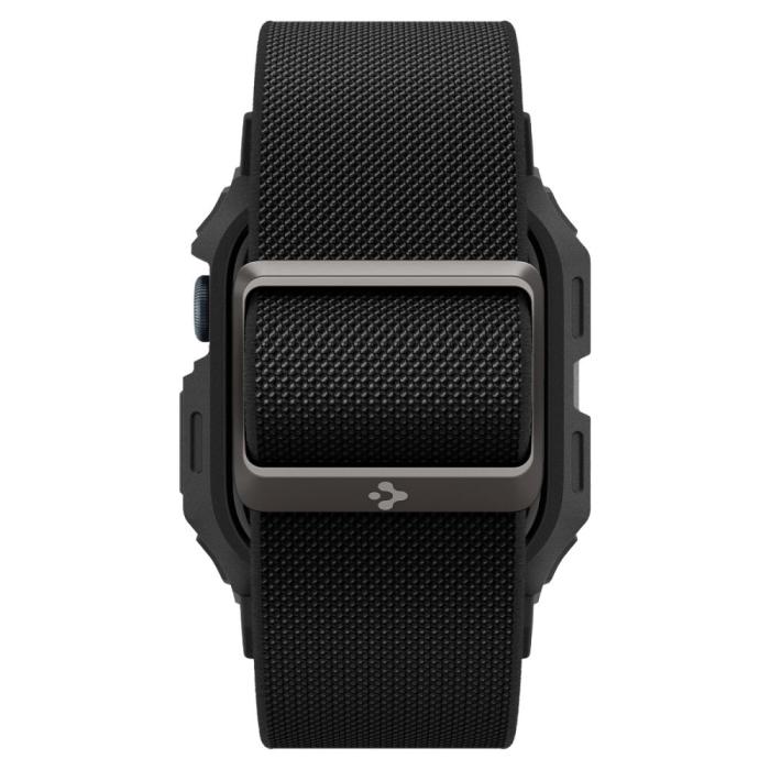 Bild 3, Spigen Spigen Apple Watch 11 / 10 42 mm Armband Lite Fit 'Pro' Svart - Teknikhallen.se