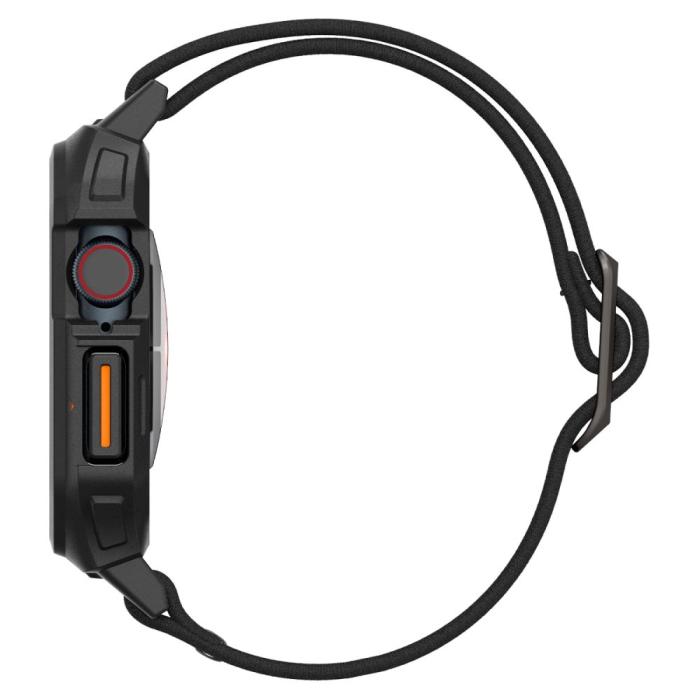 Bild 4, Spigen Spigen Apple Watch 11 / 10 42 mm Armband Lite Fit 'Pro' Svart - Teknikhallen.se