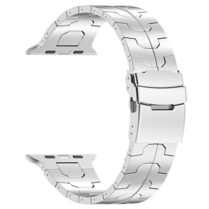 Bild 2,  Apple Watch 42/41/40/38 mm Armband Steel Silver - Teknikhallen.se