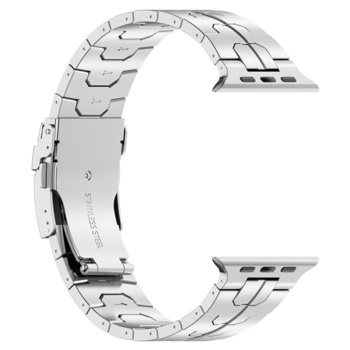 Bild 3,  Apple Watch 42/41/40/38 mm Armband Steel Silver - Teknikhallen.se