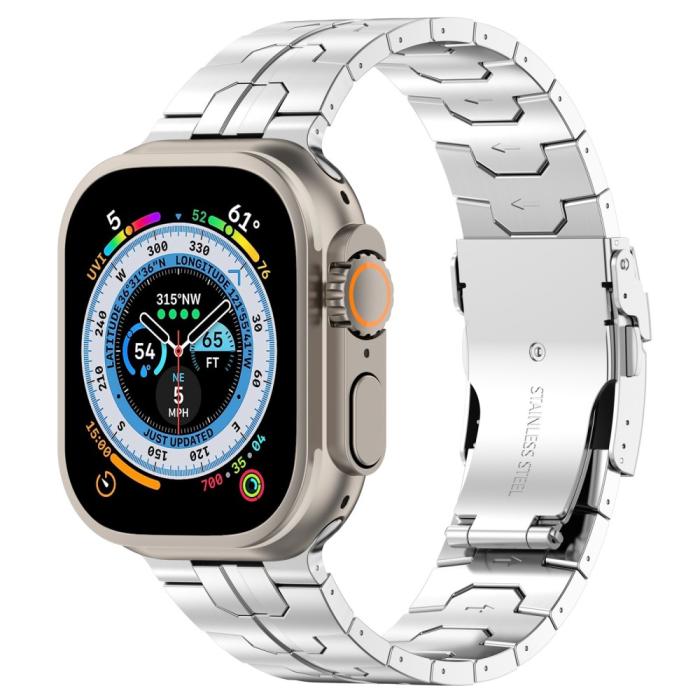 Bild 4,  Apple Watch 42/41/40/38 mm Armband Steel Silver - Teknikhallen.se