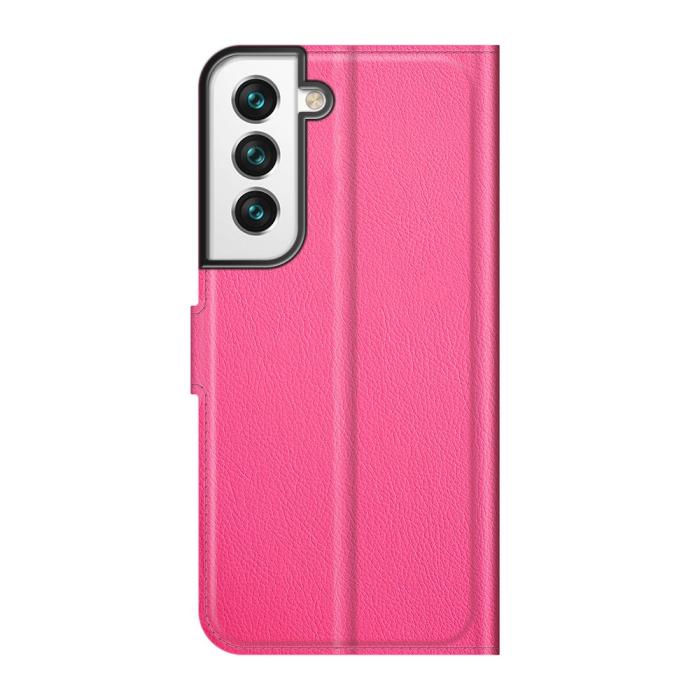 Bild 3,  Samsung Galaxy S22 Plus Fodral Litchi Textur Rosa - Teknikhallen.se