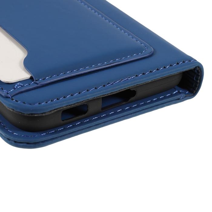 Bild 6,  Samsung Galaxy S22 Plus Fodral Flip Med Kortfack Blå - Teknikhallen.se