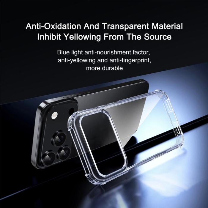 Bild 3, IPAKY IPAKY iPhone 17 Pro Max Skal Shockproof Transparent - Teknikhallen.se