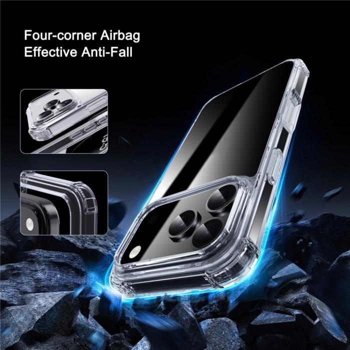 Bild 4, IPAKY IPAKY iPhone 17 Pro Max Skal Shockproof Transparent - Teknikhallen.se