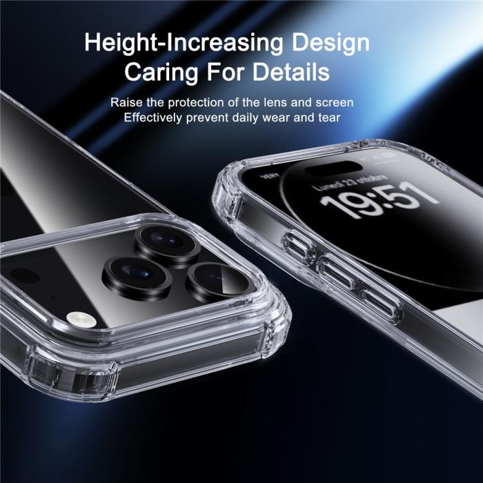 Bild 5, IPAKY IPAKY iPhone 17 Pro Max Skal Shockproof Transparent - Teknikhallen.se