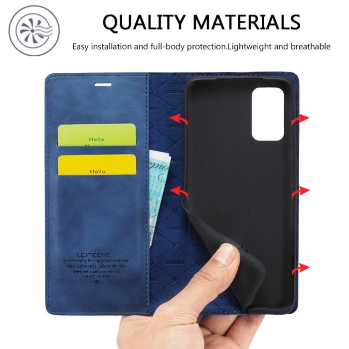 Bild 6, LC.IMEEKE LC.IMEEKE Samsung Galaxy A23 5G Fodral Flip Läder Blå - Teknikhallen.se