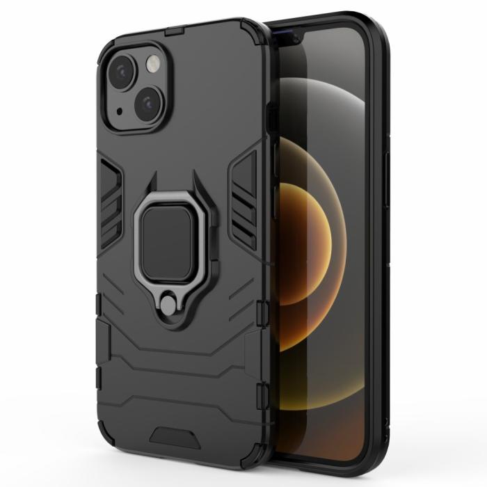 Bild 2,  iPhone 13 - Hybrid Ring Skal - Svart - Teknikhallen.se