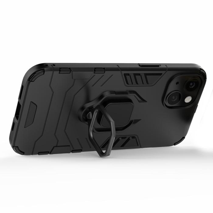 Bild 4,  iPhone 13 - Hybrid Ring Skal - Svart - Teknikhallen.se