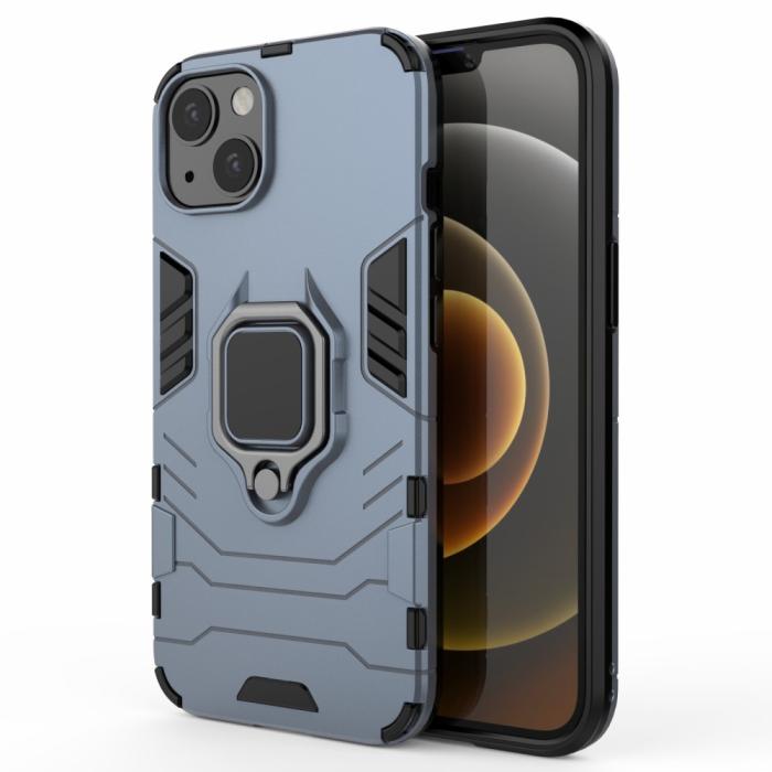 Bild 2,  iPhone 13 - Hybrid Ring Skal - Navy Blue - Teknikhallen.se
