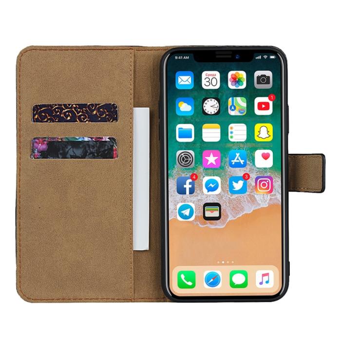 Bild 5,  iPhone 11 - Plånboksfodral i äkta Läder - Svart - Teknikhallen.se