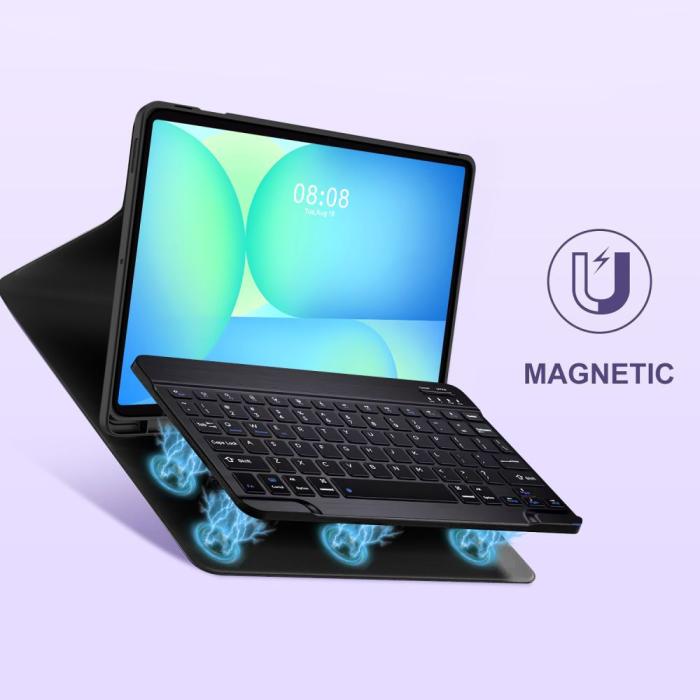 Bild 6, Tech-Protect Tech-Protect Galaxy Tab S10 FE Plus Fodral SC Tangentbord Svart - Teknikhallen.se