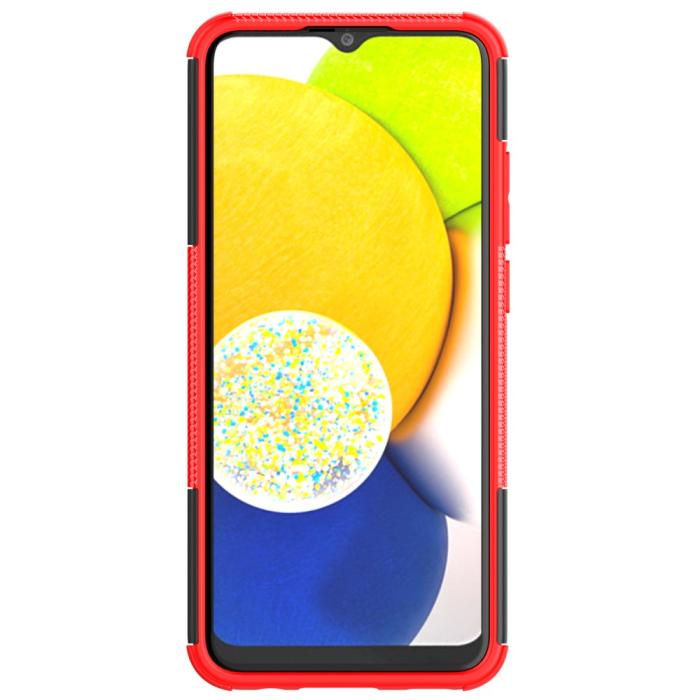 Bild 2,  Samsung Galaxy A03 Skal Stöttåligt med Stöd Röd - Teknikhallen.se
